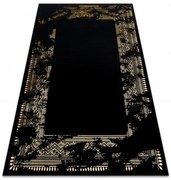 Koberec GLOSS 408C 86 Glamour - čierny, zlatý