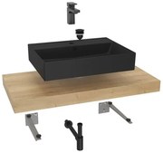 Hansgrohe Dolce kúpeľňová zostava siko s doskou pod umývadlo 100x8x50 cm dub halifax KSETDO16