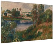 Obraz - Auguste Renoir, Landscape at Vetheuil, reprodukcia (90x60 cm)