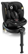 Lionelo - Autosedačka so základňou otočná NAVY i-Size 40-150 cm čierna