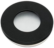Podhľadové svietidlo Round, 1x čierne kovové tienidlo, b