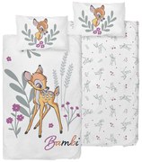 Detské povlečenie do postieľky Bambi Kvetinový Svet, 100 x 135 cm, 40 x 60 cm