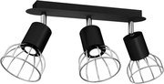 Bodové svietidlo DANTE 3xGU10/25W/230V čierna/lesklý chróm