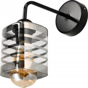 Nástenná LED lampa nad zrkadlo, sklenená, E27, LOFT