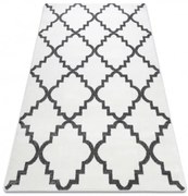 Koberec SKETCH - F343 krém / sivá koniczyna marokánska trellis