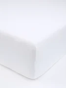 Jersey plachta s elastanom Deluxe 90 × 200 cm – biela