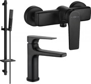 Mexen Lynx DQ72 sprchová súprava, čierna - 745904DQ72-70