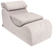 MeowBaby® Detské dizajnové kreslo Wave Ecru