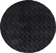Obsession, Kusový koberec Diamond Cut 800 Anthrazit kruh, 120x120 (priemer) kruh, čierna, obývacia izba