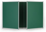 Roztváracia zelená keramická tabuľa pre popis kriedou, magnetická, 3000 x 1000 mm