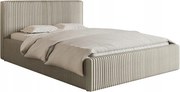 Manželská posteľ 160 cm Tulia 160 (svetlobéžová čierna)
