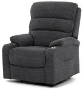 Autronic BONTEC Polohovacie kreslo, elektrické káblové ovládanie, šedá, látka, TV-S8348 GREY2 Farba: Šedá