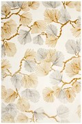 Koberec Elisa PF151 lístie, krémový / zlatý