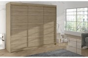 Šatníková skriňa DERBY II - 200 cm Dub sonoma