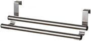 BISK Erga OVER-DOOR, dvoj-radový držiak na uteráky na zavesenie 305x170x70mm, chrómová, ERG-06361