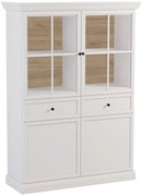 Vitrína Lucca W4D2S biela opálová