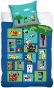 Bavlnené posteľné obliečky Minecraft - motív Mobs - 100% bavlna - 70 x 90 cm + 140 x 200 cm