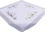 Čipkovaný obrus Jarné kvety 85 × 85 cm