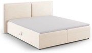 Krémová boxspring posteľ s úložným priestorom 180x200 cm Arendal – Cosmopolitan Design
