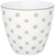 Sivá porcelánová šálka Green Gate Laurie, 300 ml