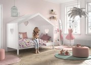 Detská posteľ so strechou a zadnou stenou Amori 90x200cm