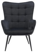 Kreslo Jet Black Velvet 19