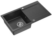 Samona - Kuchynský drez SAMONA 77x44 cm granit/čierna