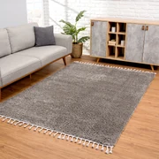 Dekorstudio Jednofarebný shaggy koberec PULPY sivý Rozmer koberca: 120x160cm