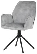 Jedálenská stolička Autronic 59x90 cm sivá látka HC-511 SIL4