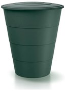 Sud na dažďovú vodu, 210 l, tmavo zelená