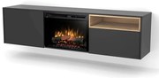 Elektrický krb Tecero 26" čierny/dub