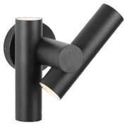 LED Vonkajšie nástenné bodové svietidlo 2xLED/3W/230V 4000K IP44 čierna