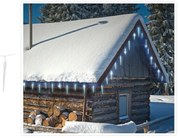 Vianočné svetielka 6,9 m/24 (72 led) studená biela, 8 režimov svietenia, pamäťová funkcia