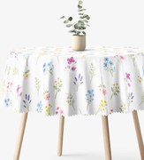 Goldea okrúhly teflónový obrus - kvetinová záhrada Ø 100 cm