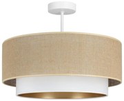 Prisadený luster SARTA 1xE27/60W/230V biela/juta