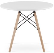 Biely konferenčný stolík MAKSI 60x60