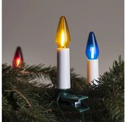 LED Vonkajšia reťaz FELICIA FILAMENT 20xE10 19m farebná/teplá biela IP44