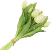 Kytica 7ks ružových realistických tulipánov Tulips - 43cm