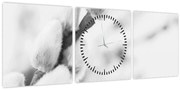 Obraz - Začiatok jari (s hodinami) (90x30 cm)