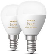 Žiarovky v súprave 2 ks E14, 5 W White ambiance – Philips Hue