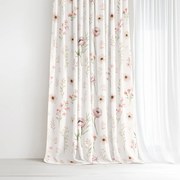Goldea dekoračný záves - ružové kvietky 140x150 cm
