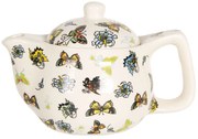 Konvička na čaj s farebnými motýlikmi - Ø 16*11 cm / 0,4L