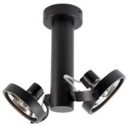 Moderné bodové svietidlo čierne nastaviteľné 2-svetlá - Goes