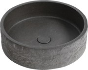 Sapho Sapho, ISPIR betónové umývadlo vrátane odtoku, 40cm, čierny granit, AR476