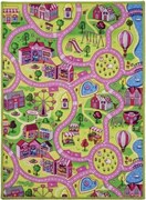 Associated Weavers, Detský kusový koberec cesty Sweet Town, 140x200, viacfarebná, detská izba