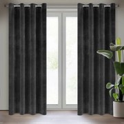 ZATEMŇOVACÍ ZÁVES NA KRÚŽKOCH RIA 140X250 CM ČIERNA