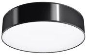 Stropné svietidlo Arena, 1x čierne plastové tienidlo, (biely plast), (fi 55 cm)
