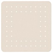 Béžová protišmyková kúpeľňová podložka Wenko Mirasol, 54 × 54 cm