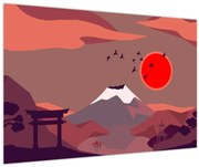 Obraz - Hory Fudži (90x60 cm)