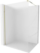 Mexen Kioto sprchová zástena 80x200 cm 8 mm, zlatý profil, sklo efekt námrázy, 800-080-101-50-30